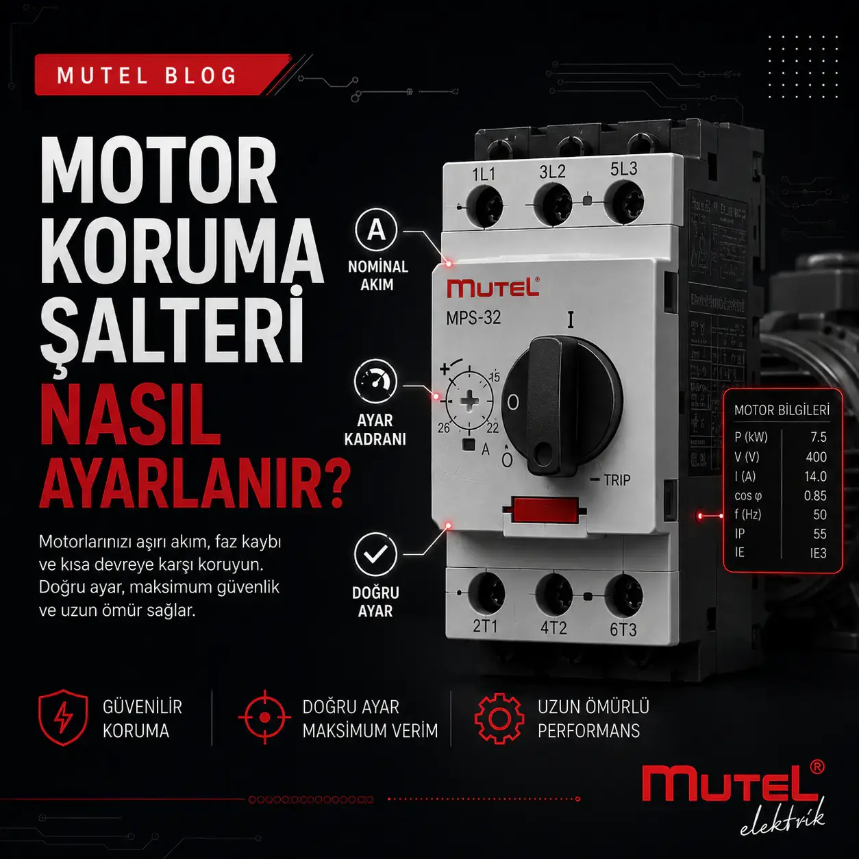 Motor Koruma Şalteri Nasıl Ayarlanır?