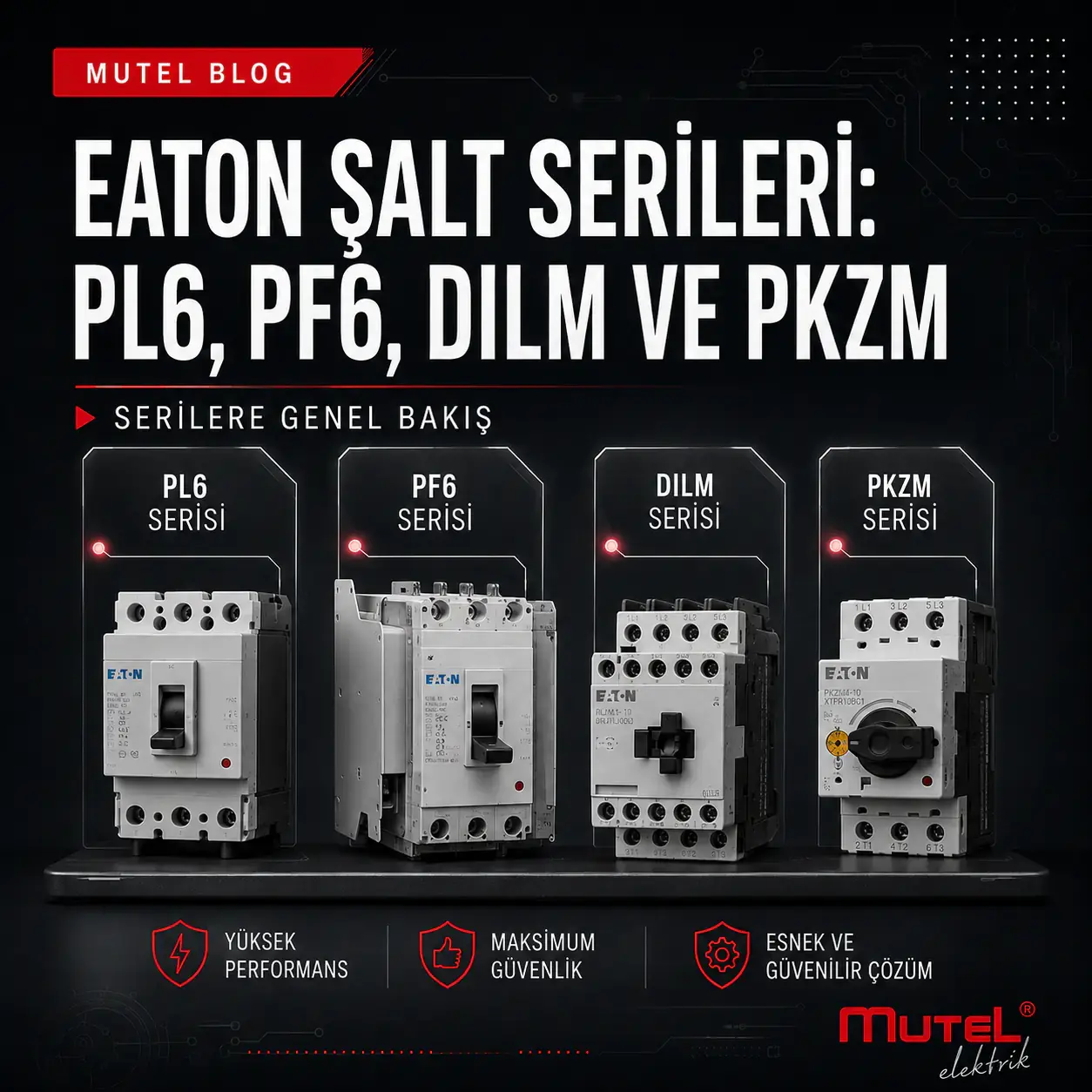 Eaton Şalt Serileri: PL6, PF6, DILM ve PKZM