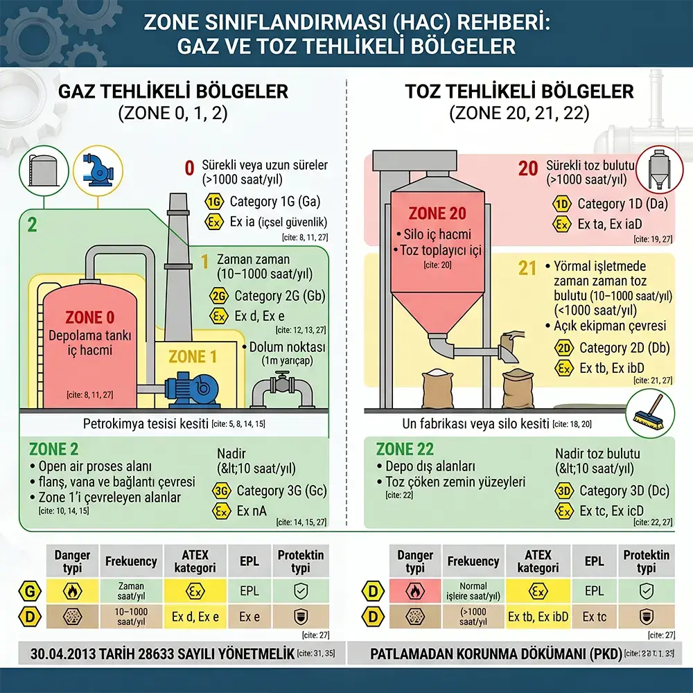 Zone 0, 1, 2, 20, 21, 22 Sınıflandırma : Modeller