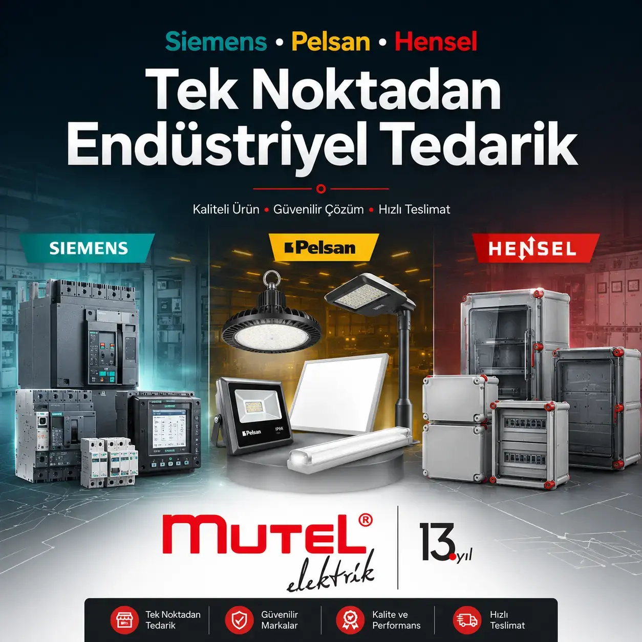 Siemens, Pelsan ve Hensel Ürünleri | Tek Noktadan Tedarik 