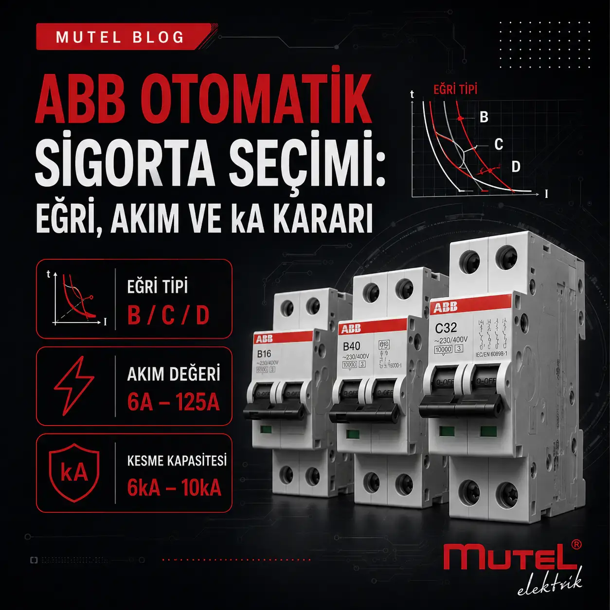 ABB Otomatik Sigorta Seçimi: Eğri, Akım ve kA Kararı