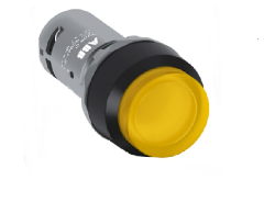 ABB CP1-13Y-10 Işıklı Yaylı Düz Kafalı Ledli Buton 1N0 220-230V AC/DC (Sarı) 1SFA619100R1313 - ABB