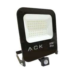 ACK 50W 6500K IP66 Sensörlü Led Projektör - AT62-25032 - ACK
