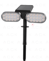 Ack Hareketli Solar 10W Yeşil IP65 Led Bahçe Armatürü - AG60-02851 - ACK