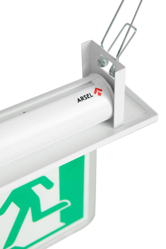 Arsel SFS Exit Acil Yönlendirme Armatürü Sıva Altı Aşağı Ok SFS-24 - 3