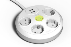 Famatel Akım Korumalı 2xUSB 4'lü 3 Metre Grup Priz -2644-3-MS - 1