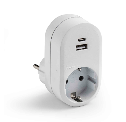 Famatel USB+TYPE C 1'li Adaptör Priz -1321 - 1