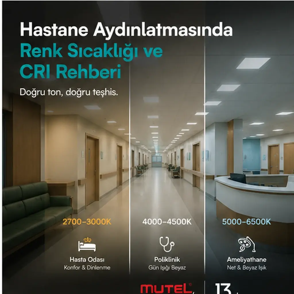 Hastane Aydınlatmasında Renk Sıcaklığı ve CRI