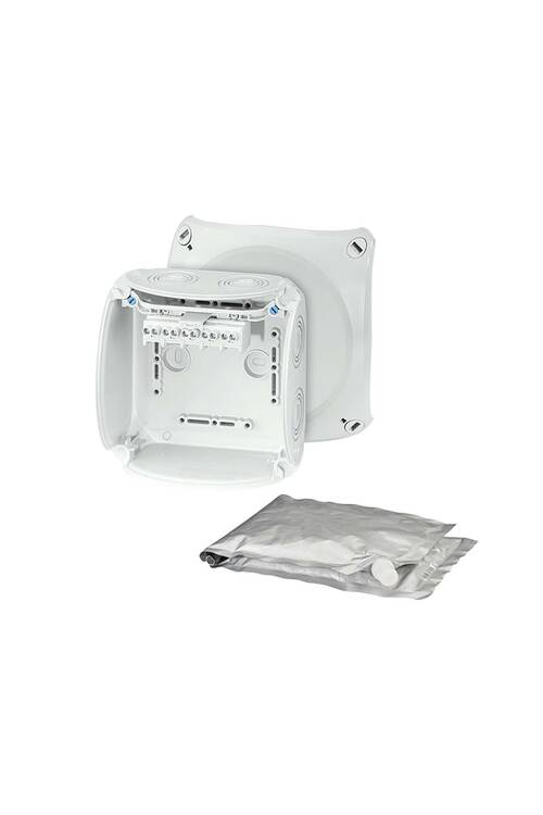 Hensel Gri Su Geçirmez IP67/IP68 Jelli Buat 130x130x77 - WP 0604 G - 1
