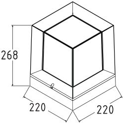 Kare Küp Aydınlatma Set Üstü - MUTELED (1)