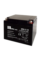 Mervesan 12V 26AH Kuru Tip Bakımsız Akü MRW-12/26 - MERVESAN