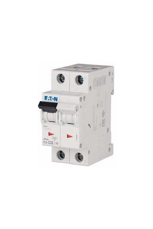 Otomatik Sigorta 1X32A + Nötr Kesmeli C 6kA - Eaton 164930 PL6-C32-1N - 1
