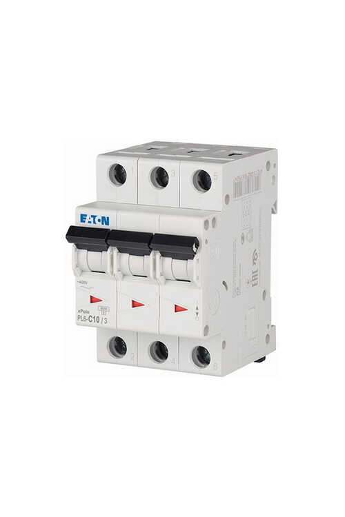 Otomatik Sigorta 3X10A C 6kA - Eaton 286599 PL6-C10-3 - 1
