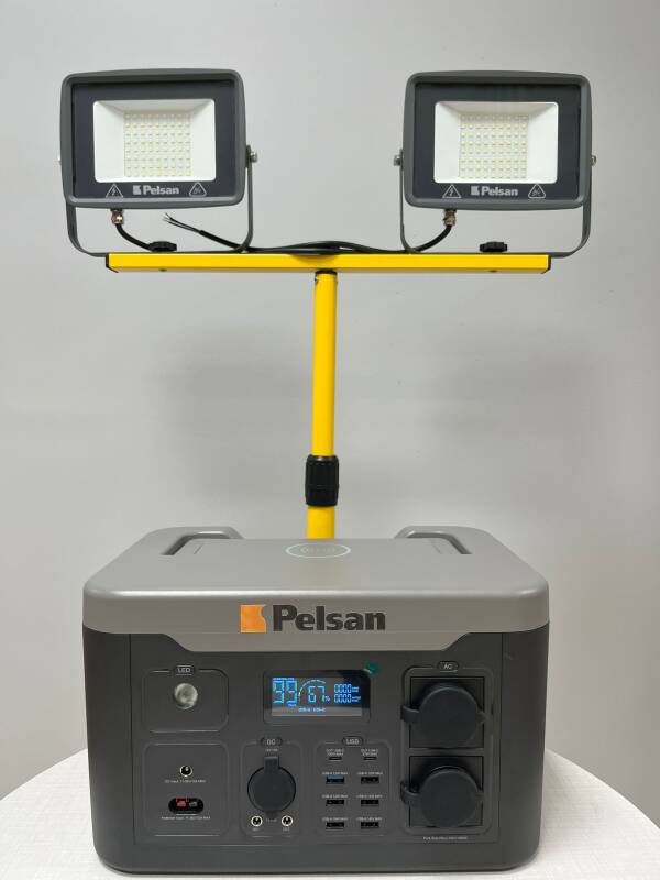 Pelsan 100W Şarjlı Taşınabilir Led Projektör - 2