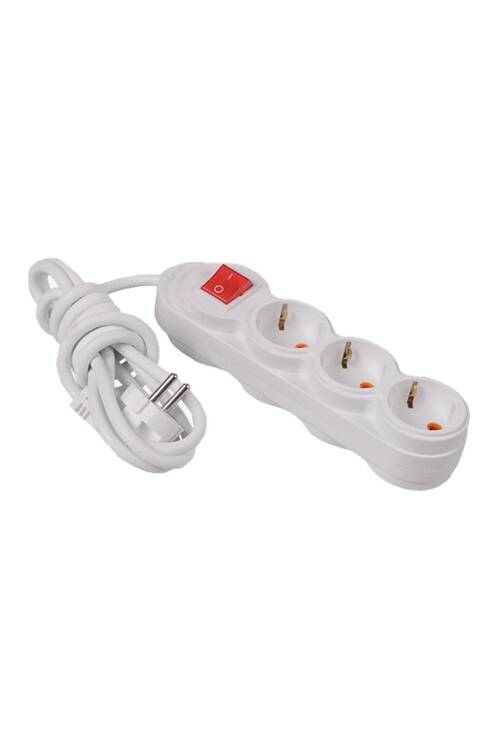 Pelsan Belek 3'lü 2 Metre Anahtarlı Priz - 204925 - 1