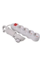 Pelsan Belek 4'lü 2 Metre Anahtarlı Priz - 204932 - PELSAN