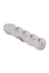 Pelsan Belek 4'lü Klemensli Çocuk Korumalı Grup Priz - 204978 - PELSAN