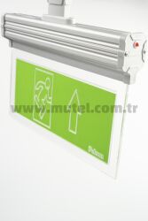 Pelsan Exit Vialed (3 Saat) Çift Yön 3W IP20 Acil Yönlendirme Armatürü E304 Etiketli - 200981 - PELSAN