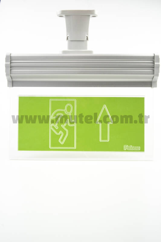 Pelsan Exit Vialed (3 Saat) Çift Yön 3W IP20 Acil Yönlendirme Armatürü E304 Etiketli - 200981 - 2