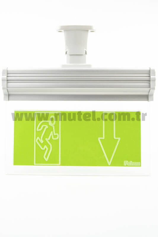 Pelsan Exit Vialed (3 Saat) Çift Yön 3W IP20 Acil Yönlendirme Armatürü E330 Etiketli - 200965 - 2