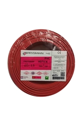 Prysmian 2,5mm Kırmızı Nyaf Çok Telli Kablo - H07V-K - 1