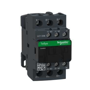 Schneider Tesys 38A 18.5kW 24V 1NA+1NK AC Kontaktör - LC1D38B7 - 1