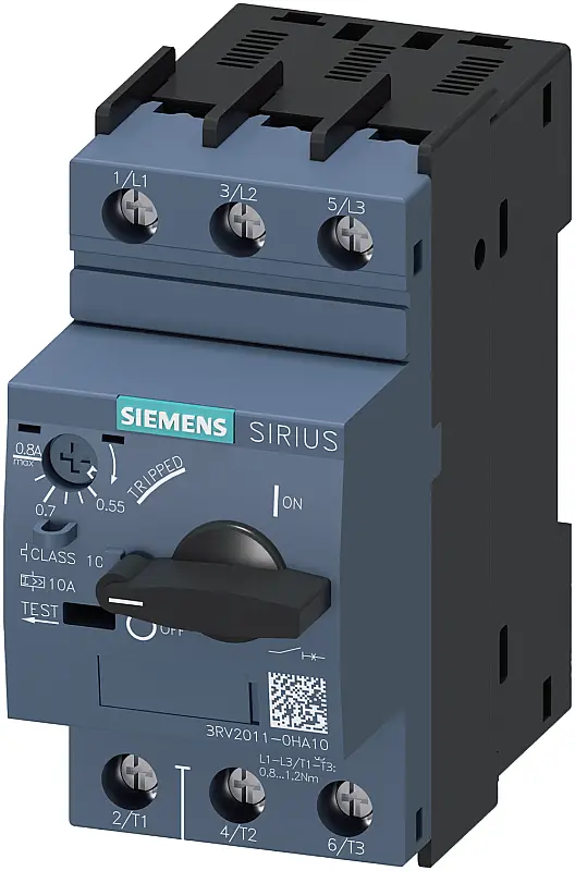 Siemens 0,55-0,8A Motor Koruma Şalteri 3RV2011-0HA10 - 1