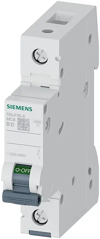 Siemens 10A B Tipi 1Faz 6Ka Otomatik Sigorta 5SL6110-6 - 1