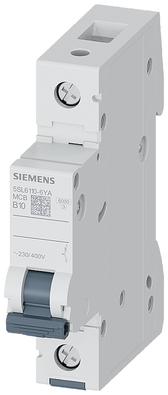 Siemens 10A B Tipi Klasik Otomatik Sigorta 5SL6110-6YA - 1