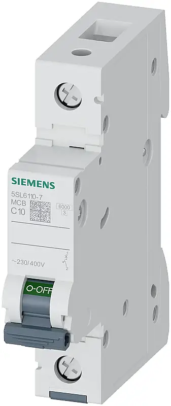 Siemens 10A C Tipi 1Faz 6Ka Otomatik Sigorta 5SL6110-7 - 1