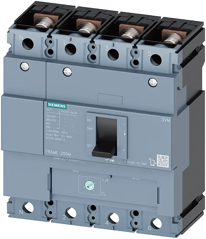 Siemens 140-200A 36kA 4K Kompakt Şalter 3VM1220-4EE42-0AA0 - 1