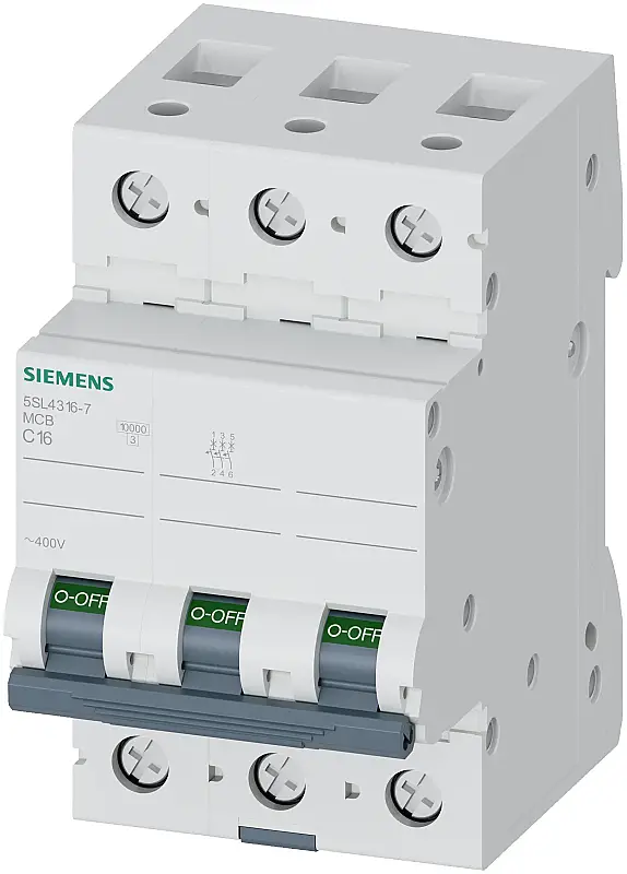Siemens 16A C Tipi 3Faz - 10Ka Otomatik Sigorta 5SL4316-7 - 1