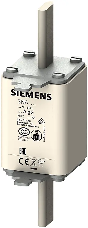 Siemens 200A Boy 2 NH Bıçaklı Sigorta Buşonu 3NA3240 - 1