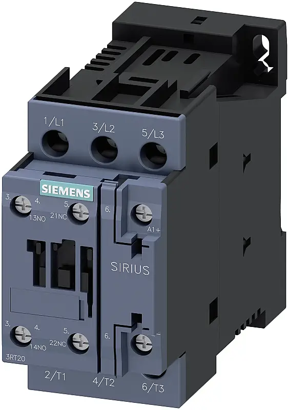 Siemens 20A 24V AC 7,5kW Sirius Kontaktör 3RT2025-1BB40 - 1