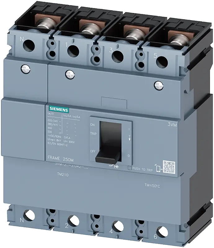 Siemens 250A 25kA 4K Kompakt Şalter 3VM1225-3ED42-0AA0 - 1