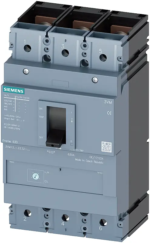 Siemens 280-400A 36kA 3K Kompakt Şalter 3VM1340-4EE32-0AA0 - 1