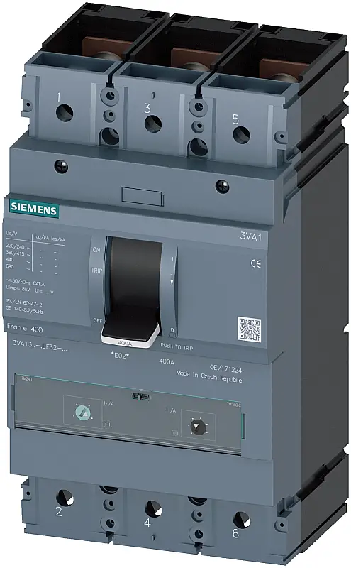 Siemens 400A 36kA 4K Kompakt Şalter 3VM1340-4ED42-0AA0 - 1