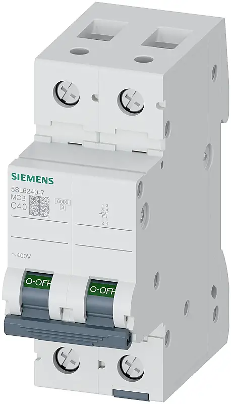 Siemens 40A C Tipi 2Faz 6kA Otomatik Sigorta 5SL6240-7 - 1