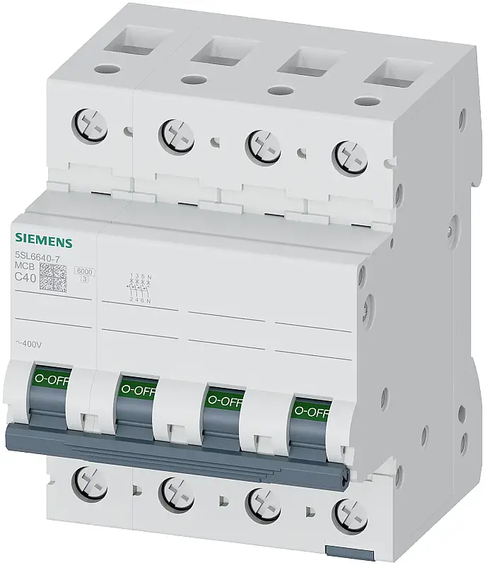 Siemens 40A C Tipi 3Faz Nötr Otomatik Sigorta 5SL6640-7 - 1