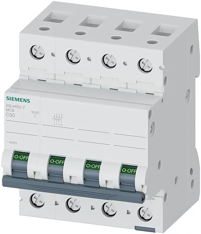 Siemens 50A C Tipi 3Faz Nötr - 10kA Otomatik Sigorta 5SL4650-7 - 1