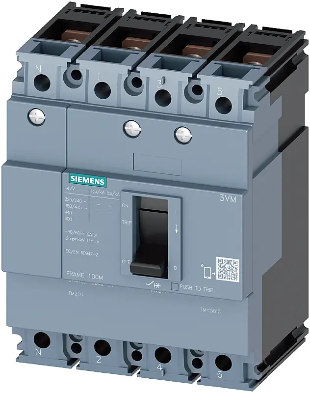 Siemens 63A 25kA 4K Kompakt Şalter 3VM1063-3ED42-0AA0 - 1