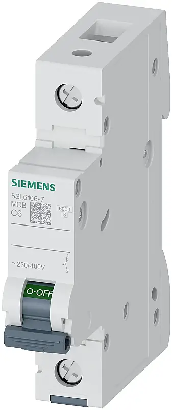 Siemens 6A C Tipi 1Faz 6Ka Otomatik Sigorta 5SL6106-7 - 1