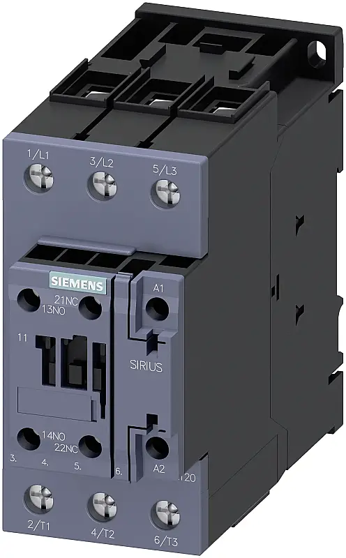 Siemens 80A 230V AC 37kW 1NO 1NC Sirius Kontaktör 3RT2038-1AP00 - 1