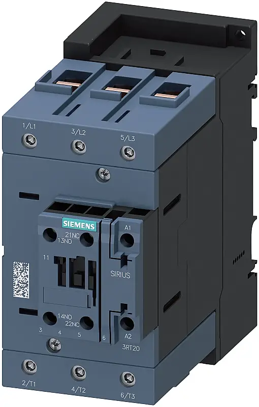 Siemens 95A 230V AC 45kW 1NO 1NC Sirius Kontaktör 3RT2046-1AP00 - 1