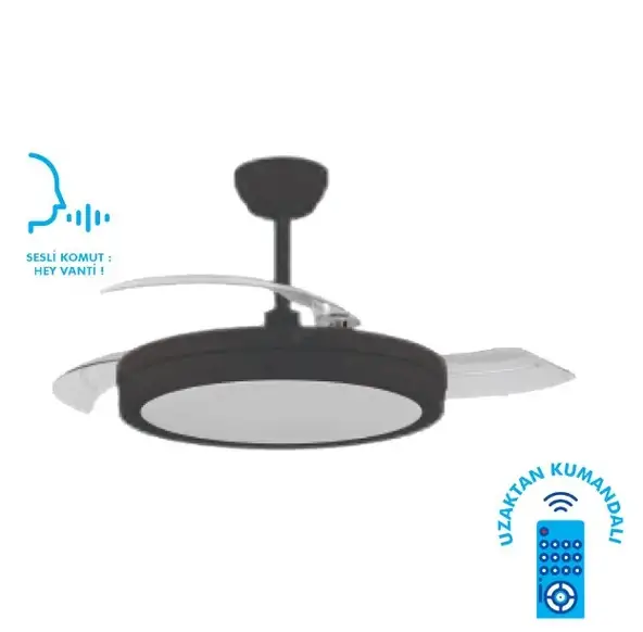 Vanti Smart Ledli Vantilatör -KCF306 - 1