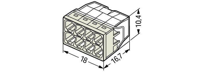 Wago 8x2,5 Buat Klemensi - 2273-208 - 2